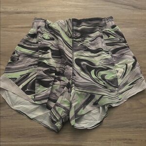 lululemon athletica Marble Patterned Athletic Shorts